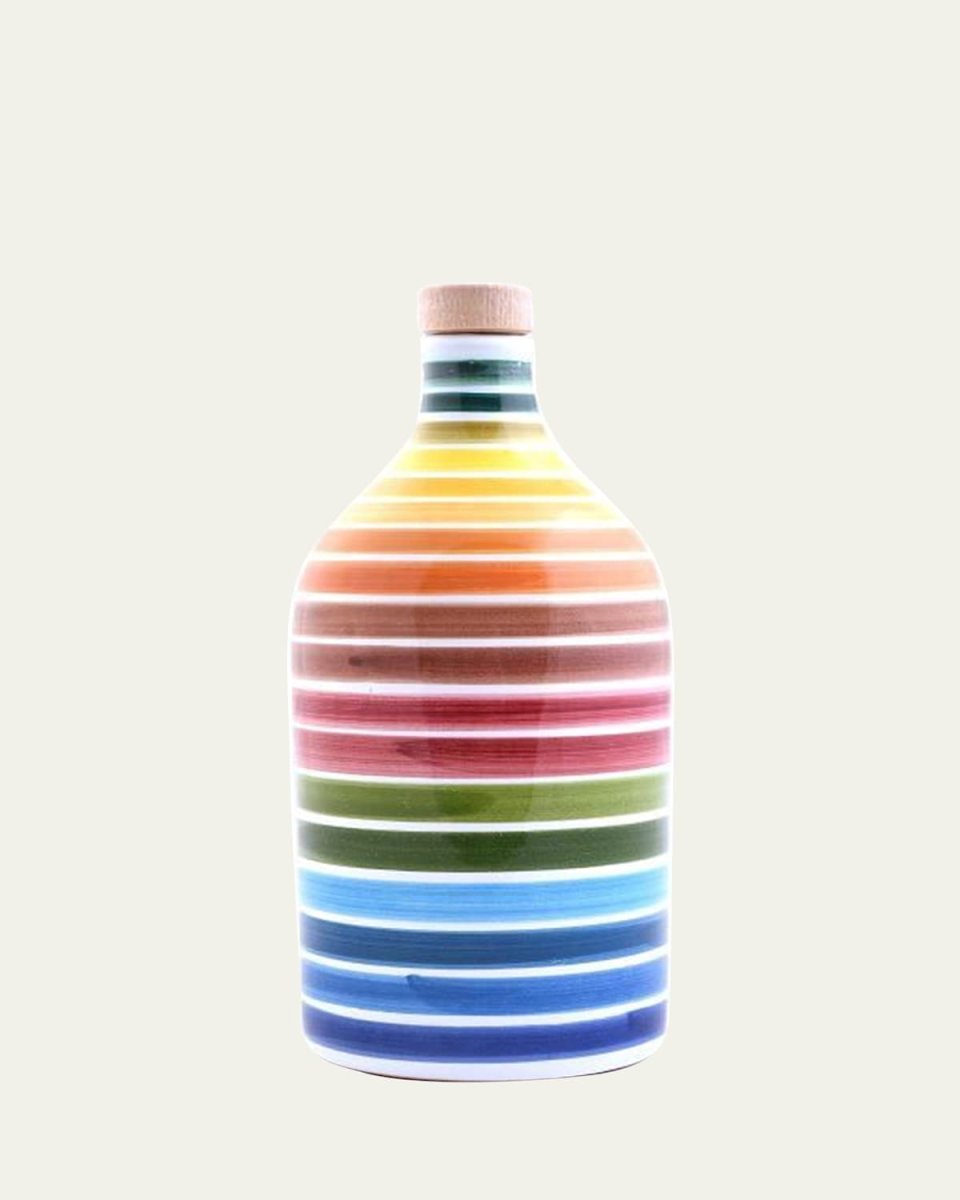 Ceramic Bottle of Fruit Infused Extra-Virgin Olive Oil